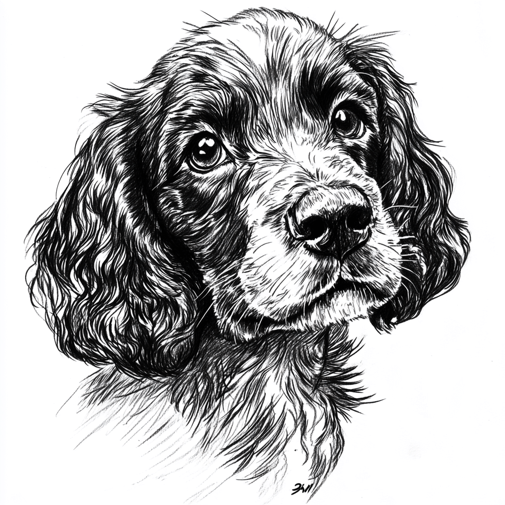 A Cocker Spaniel illustration